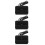 3Stk Stabile USB C Ladehalterung Telefon Dock Schwarz ABS 7