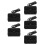 5Stk USB-C Ladestation Mit Stabilem ABS Schwarz 6