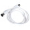 2Pcs White Electronic Keyboard Adapter Cable Durable Midi Editing Cord 9