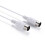 2Pcs White Electronic Keyboard Adapter Cable Durable Midi Editing Cord 10