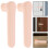 16Pcs Durable Beige Silicone Door Handle Protectors for Cabinet Use 8