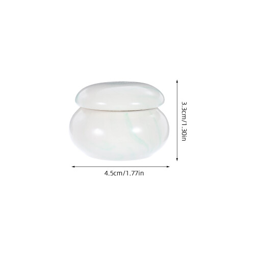 6Pcs Empty Ceramic Cosmetics Sub Jars Portable Storage Containers 1