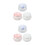 6Pcs Empty Ceramic Cosmetics Sub Jars Portable Storage Containers 6