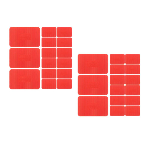 200Pcs Red Plastic Shims Heavy-Duty Door Window Support for Home Use 1