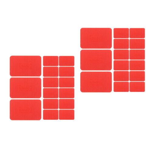 200Pcs Red Plastic Shims Heavy-Duty Door Window Support for Home Use 2