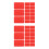 200Pcs Red Plastic Shims Heavy-Duty Door Window Support for Home Use 6