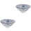 2Pcs Blue Small Ceramic Teacups Japanese Style Asian Tea Cup Set 2