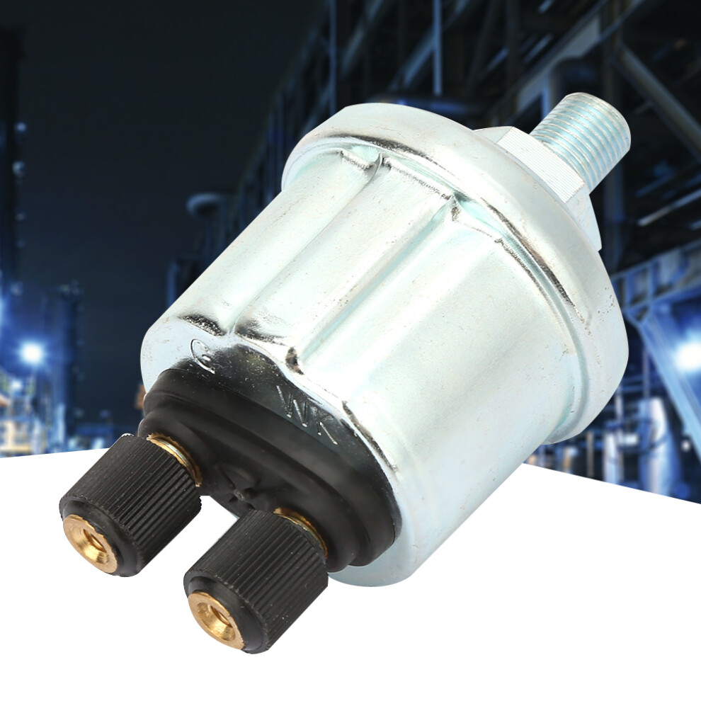 Automotive Oil Pressure Sensor 1/8 Nptf Bright Double Head Metal 0-10Bar Fit 4611393779150