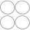 4Pcs Bar Stool Base Rubber Rings Floor Protectors Black for Bar Use 4