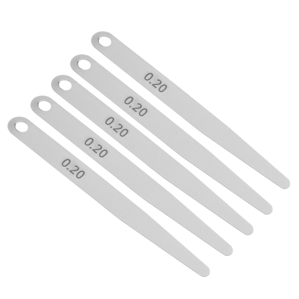 5-Piece Stainless Steel Feeler Gauge 0.2/0.3