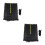2Sets Weather-Resistant Black PP Trampoline Protective Safety Nets 4