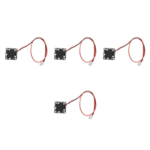 4Pcs Compact Black Mini Dc Fans for Cpus Routers and DIY Electronics 1