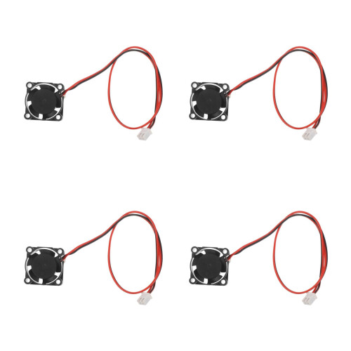 4Pcs Compact Black Mini Dc Fans for Cpus Routers and DIY Electronics 2