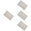 4Pcs Blue Cafe Style Kitchen Curtains Easy Install Lightweight Cotton 5