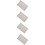 4Pcs Blue Cafe Style Kitchen Curtains Easy Install Lightweight Cotton 7