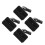 4Pcs ABS Multi-Functional Charging Dock Fast Phone Stand Black 2