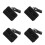 4Pcs ABS Multi-Functional Charging Dock Fast Phone Stand Black 4