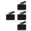 4Pcs ABS Multi-Functional Charging Dock Fast Phone Stand Black 7