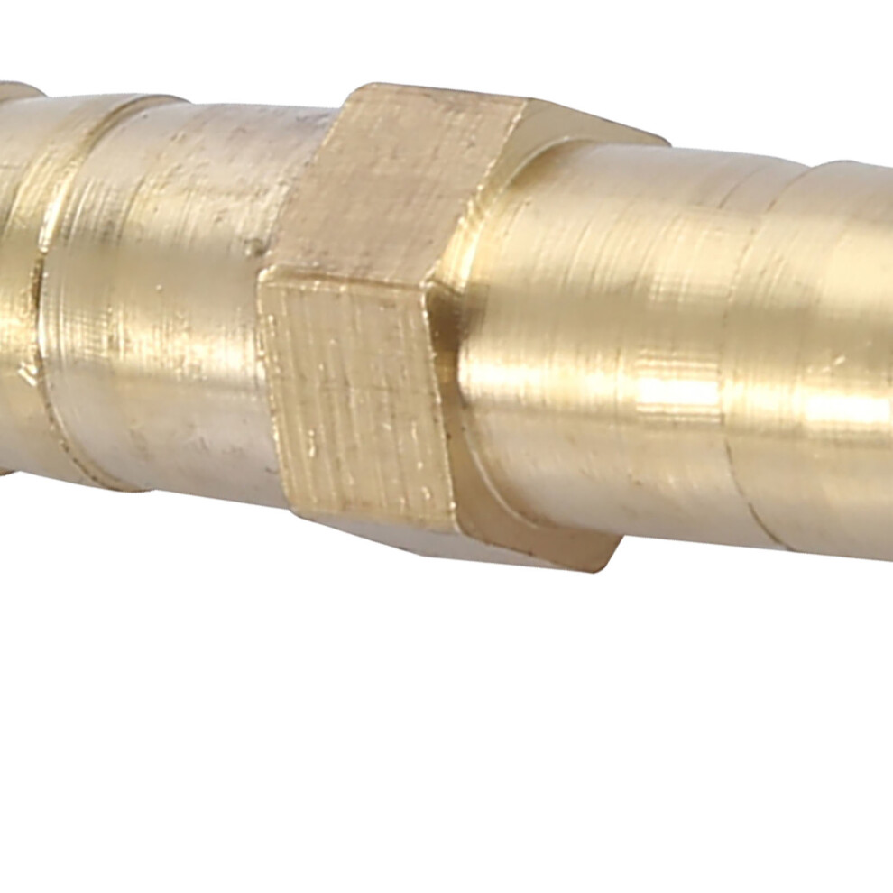 Brass Straight Barbed Tube Connector 2-Way