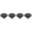 4Pcs Compact Dark Grey Ceramic Tea Infuser Coffee Filter for Daily Use 3