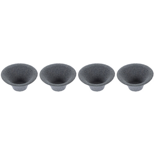 4Pcs Compact Dark Grey Ceramic Tea Infuser Coffee Filter for Daily Use 2