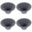 4Pcs Compact Dark Grey Ceramic Tea Infuser Coffee Filter for Daily Use 4
