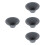 4Pcs Compact Dark Grey Ceramic Tea Infuser Coffee Filter for Daily Use 5
