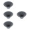 4Pcs Compact Dark Grey Ceramic Tea Infuser Coffee Filter for Daily Use 6