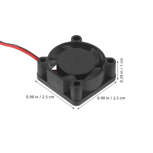 25Mm Black Mini Dc Cooling Fan Silent Fan for Pc Case CPU Cooling 1