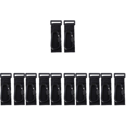12Pièces Crochets Noir Poussette Support Bébé 2