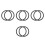 8Pcs Black Silicone Seal Ring for Ice Cream Maker Accessories 2