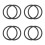 8Pcs Black Silicone Seal Ring for Ice Cream Maker Accessories 4