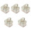 5Pcs Holiday Tinplate Gift Boxes Beige for Cookies Candy Storage 2