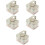 5Pcs Holiday Tinplate Gift Boxes Beige for Cookies Candy Storage 6