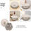 2Sets Ceramic Tea Infuser Coffee Filter White Aluminum Alloy Home Use 9