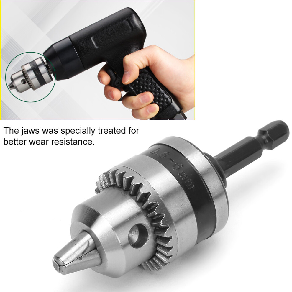 0.6-6.5Mm Drill Chuck 3/8-24Unf Cr-Coated 6931393779485