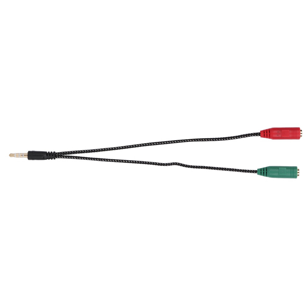 Male To Female Audio Splitter 3.5Mm Earphone Microphone Adapter For Headphones 4181393779516