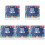 5Pcs Multi Color Paper Desk Calendars Decorative Standing Monthly Use 1
