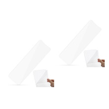2Pcs Clear Hair Coloring Board Highlighting Tool Durable Pc Material