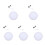 5Pcs Stylish Recessed LED Downlight White Ultra-Thin Ceiling Lamp 1