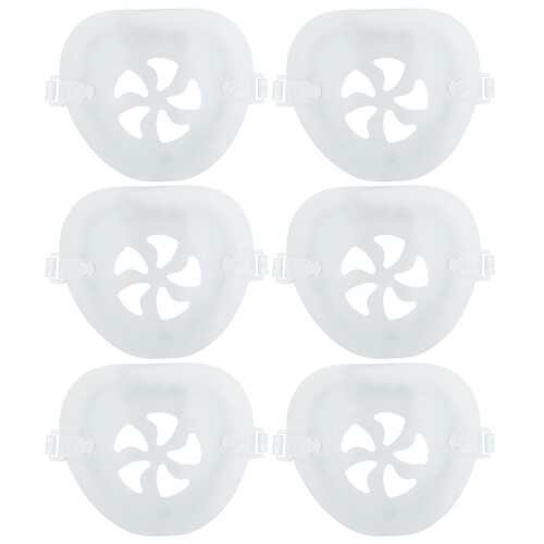 6Pcs Adjustable White Mask Support Pad Breathable Mask Inner Bracket