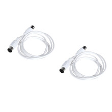 2Pcs High-Performance Electronic Keyboard Connection Cable White