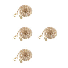 4Pcs Precision Golden Steel Clock Pendulum Chain for Home Clock Repair