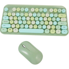 2Sets Compact Wireless Keyboard Mouse Combo ABS Office Laptop Computer