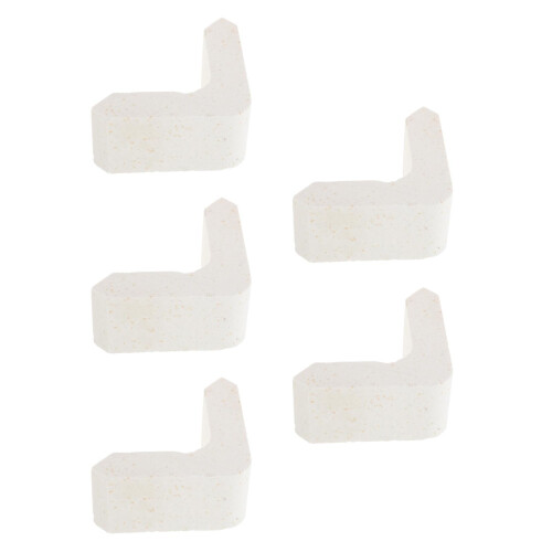 5Pcs White Kiln Framing Pillars Stone Material Stable Pottery Supports