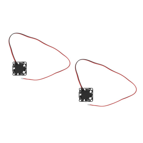 2Pcs Portable Silent Mini Dc Fan Black Plastic Cooling for Electronics 1