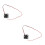 2Pcs Portable Silent Mini Dc Fan Black Plastic Cooling for Electronics 3