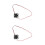 2Pcs Portable Silent Mini Dc Fan Black Plastic Cooling for Electronics 5