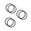 6Pcs Multipurpose Black Silicone Replacement Rings for Ice Cream Maker 1
