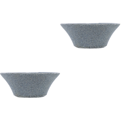 2Pcs Grey Ceramic Coffee Filter Tea Strainer for Tea Room Use 1